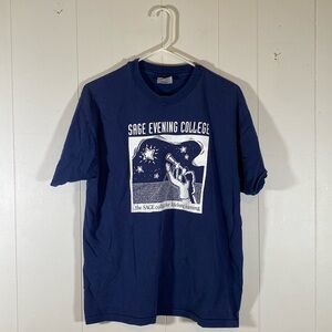 Vintage sage evening college single stitch t‎ shirt size large unisex astrology